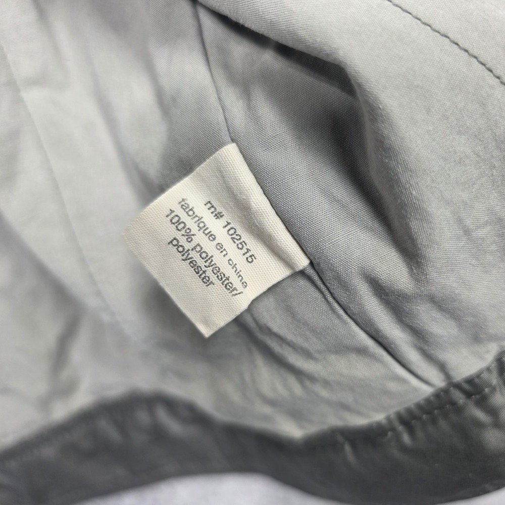 John Varvatos Collection Men Gray Racer Jacket Zip Front Windbreaker Size Medium - Picture 5 of 14